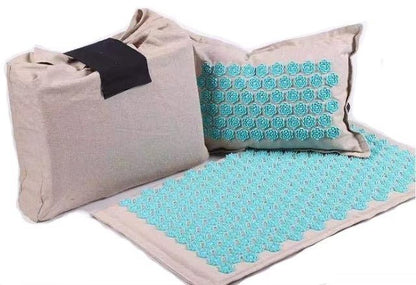 Linen Acupuncture mat and pillow set - The Vital Earth