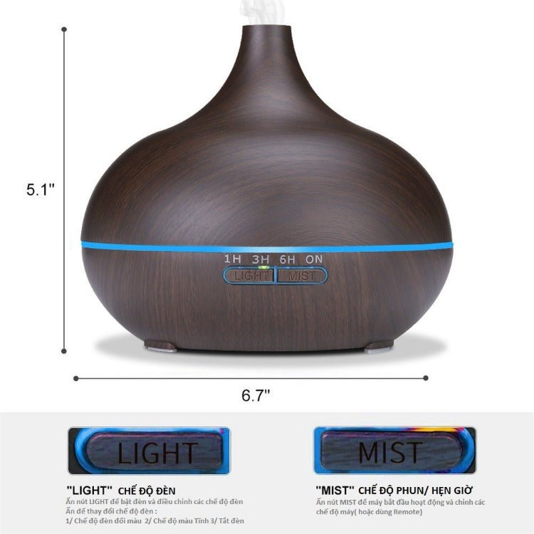 Aroma Diffuser – Large Capacity with Remote Control - TheVitalEarth