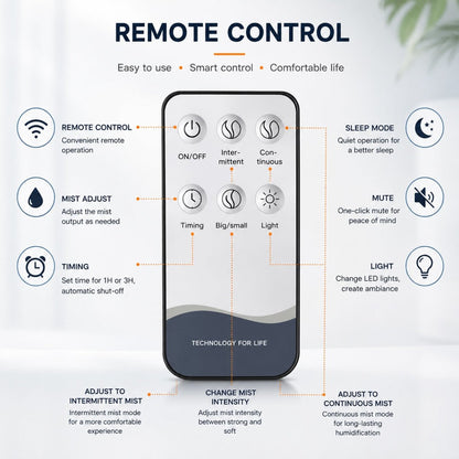 Aroma Diffuser – Large Capacity with Remote Control - TheVitalEarth