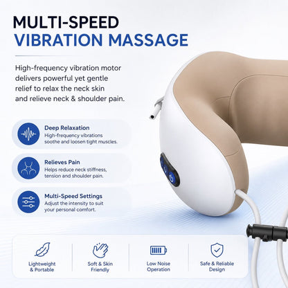 Deep Kneading Neck Massager — With Soothing Heat - The Vital Earth