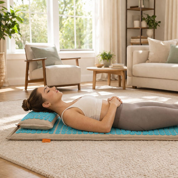 Linen Acupuncture mat and pillow set - The Vital Earth