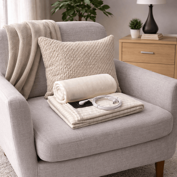 Grounding blanket on chair