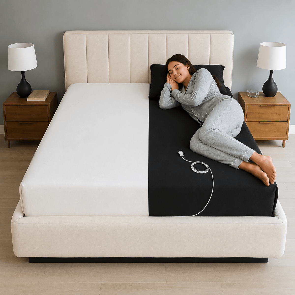 Full Body Grounding Mattress Cover (Best for Deep Sleep) - TheVitalEarth