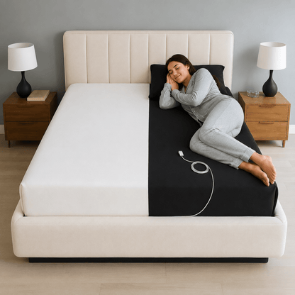 Full Body Grounding Mattress Cover (Best for Deep Sleep) - TheVitalEarth