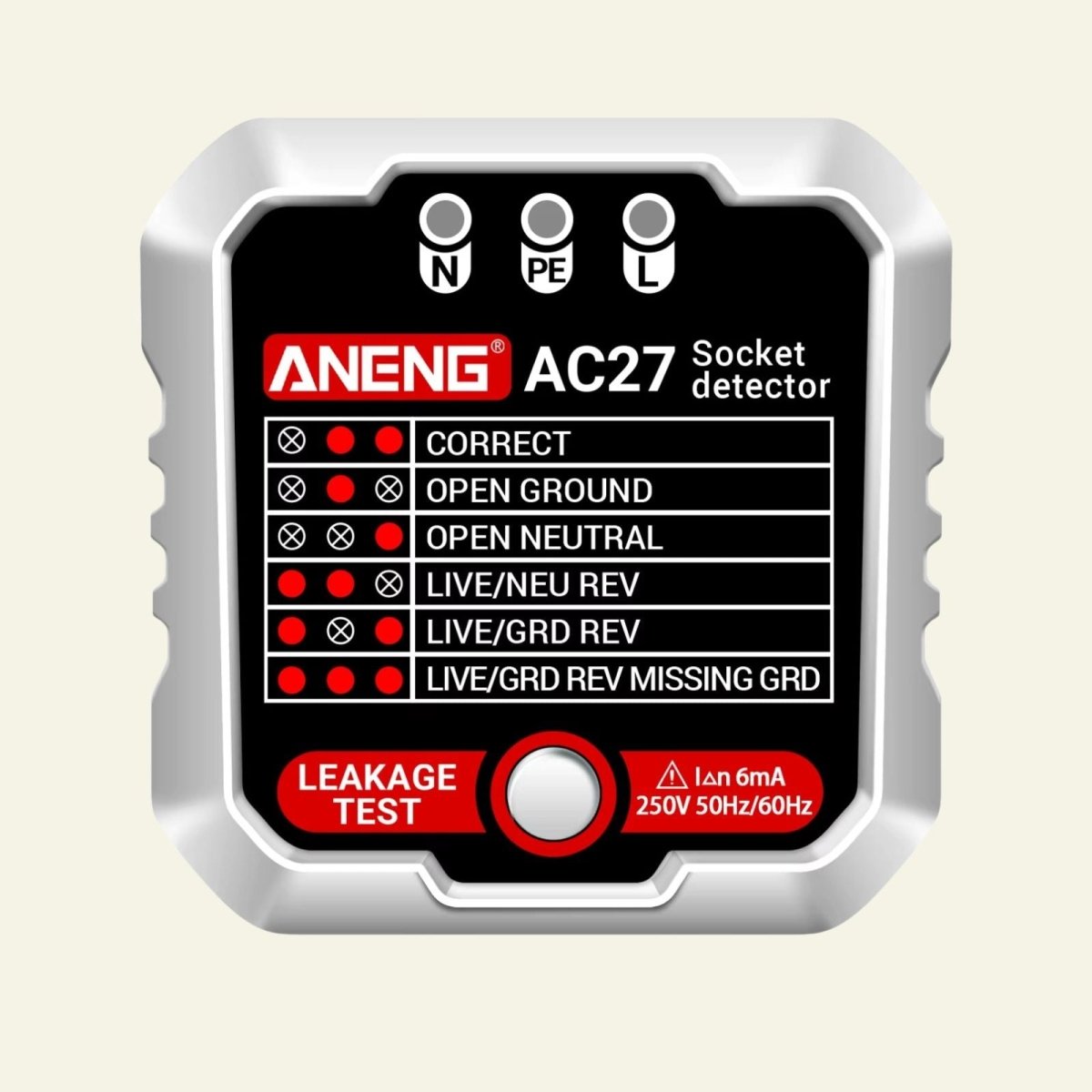 USA & EU Plug Socket Safety Tester – Instantly Check Wiring & Grounding - TheVitalEarth