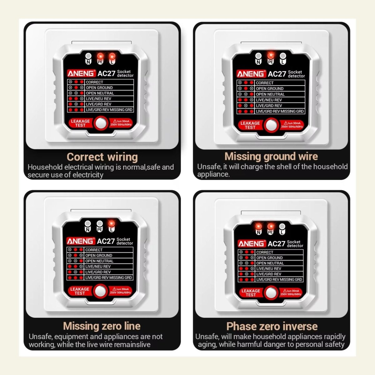 Plug Socket Safety Tester – Instantly Check Wiring & Grounding - TheVitalEarth