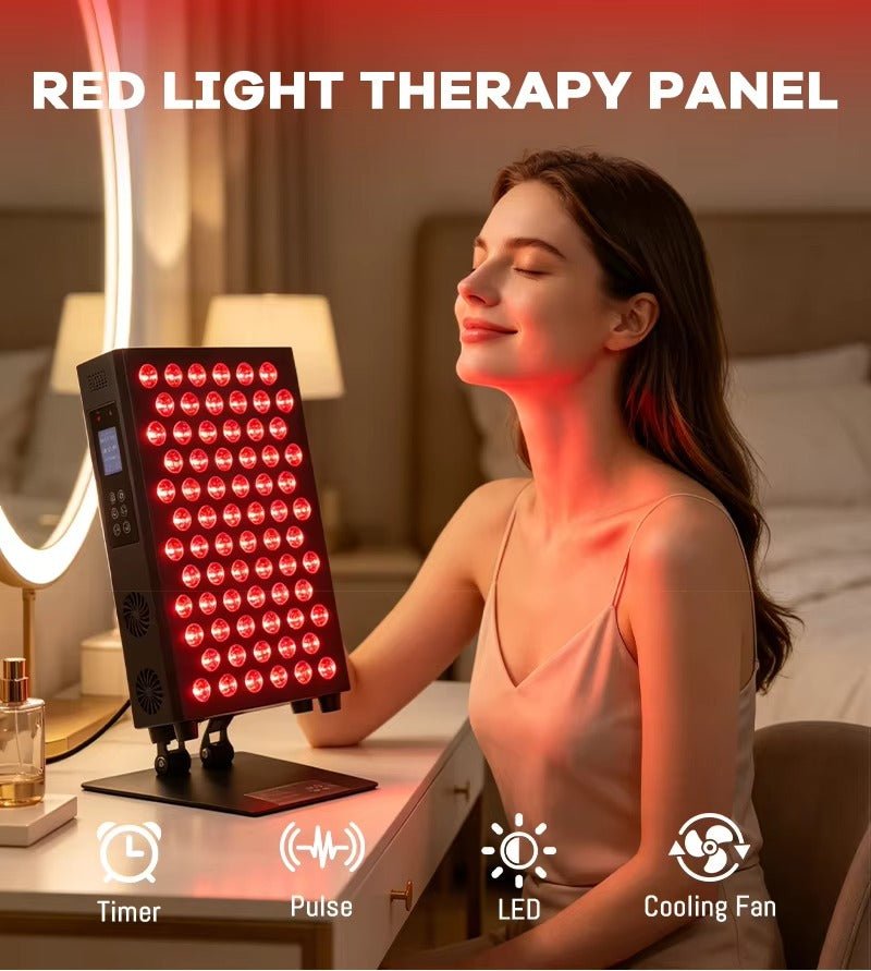 Clearer Skin. Calmer Skin. Naturally - Red Light Therapy Panel for home - TheVitalEarth