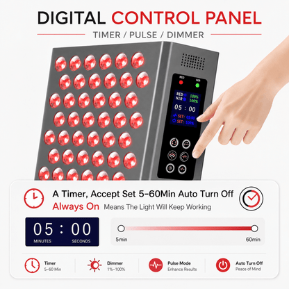 Clearer Skin. Calmer Skin. Naturally - Red Light Panel - TheVitalEarth