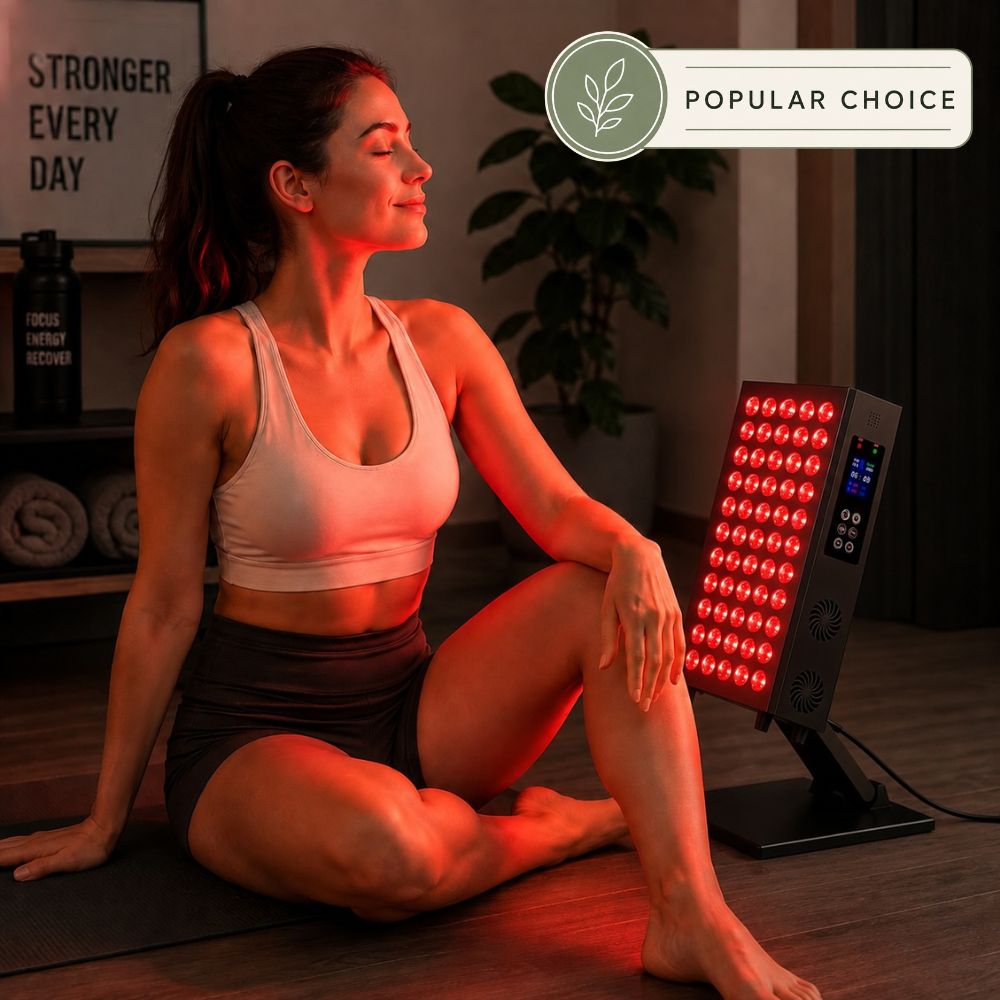 Clearer Skin. Calmer Skin. Naturally - Red Light Therapy Panel for home - TheVitalEarth