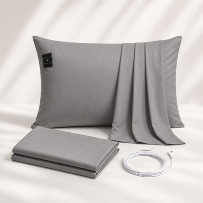 Soft Cotton Grounding Pillowcase - Grey or White