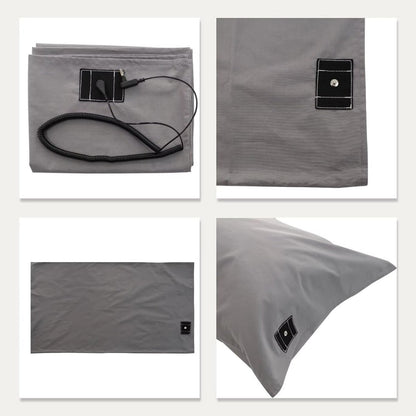 Soft Cotton Grounding Pillowcase - Grey or White