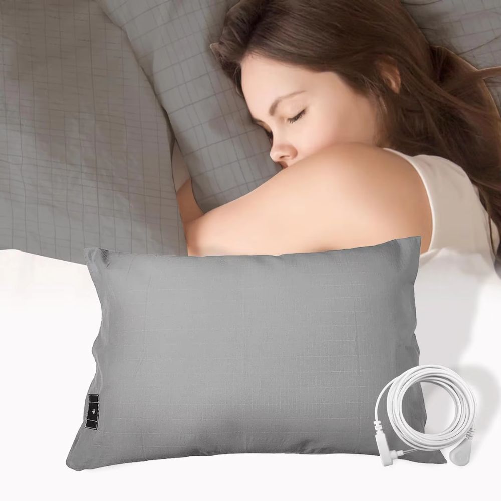Soft Cotton Grounding Pillowcase - Grey or White