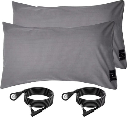 Soft Cotton Grounding Pillowcase - Grey or White