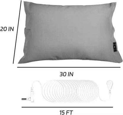 Soft Cotton Grounding Pillowcase - Grey or White