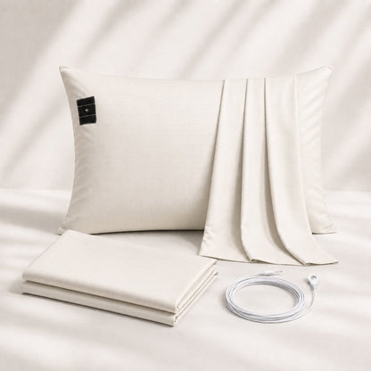 Soft Cotton Grounding Pillowcase - Grey or White