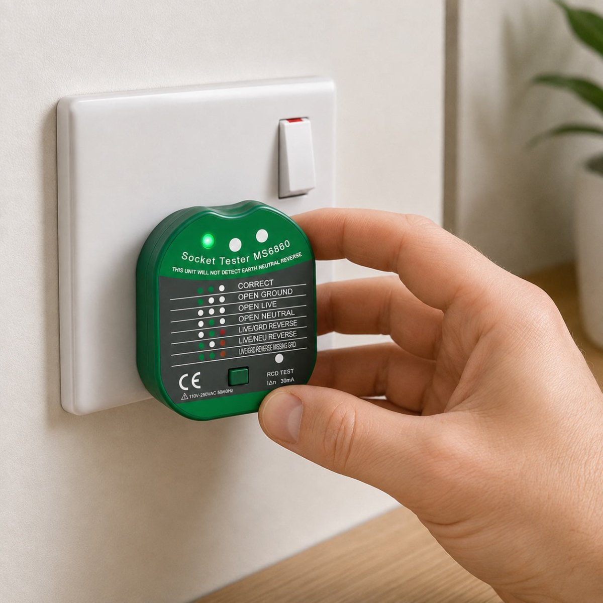 UK Plug Socket Tester for Grounding Products - The Vital Earth