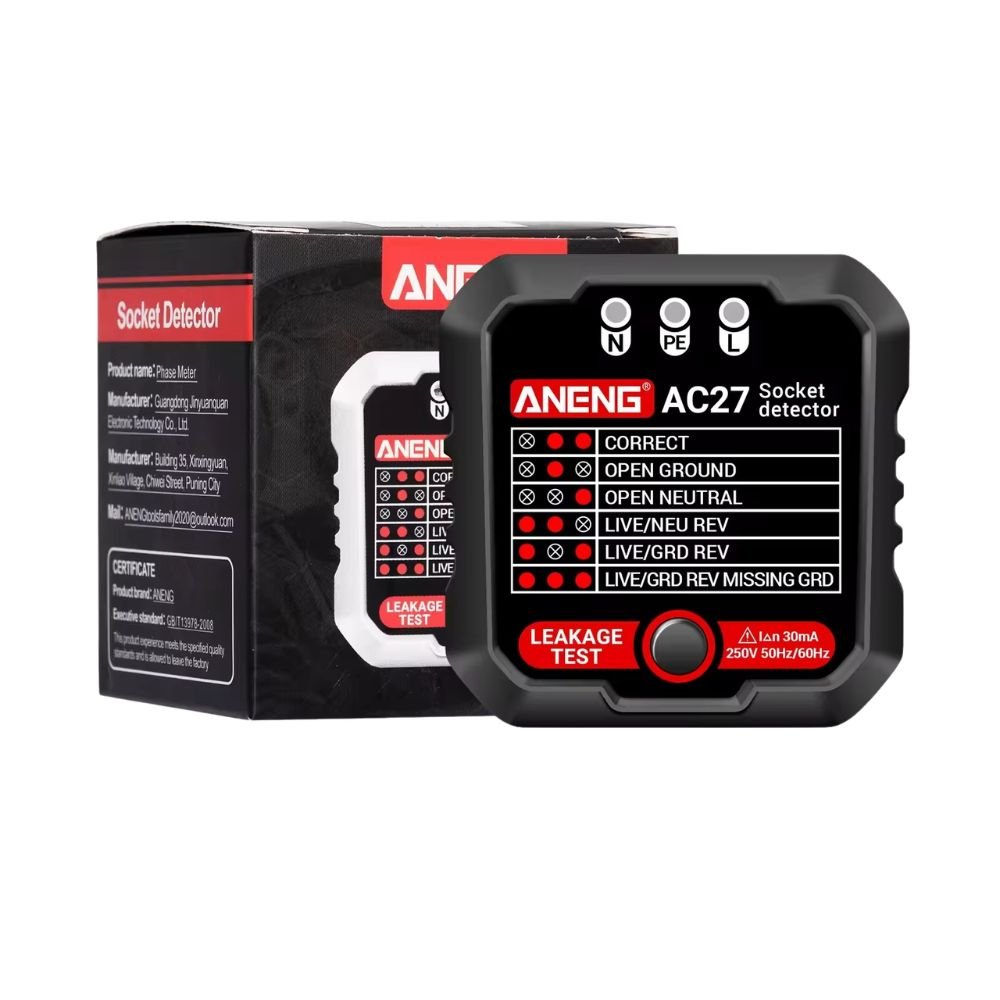 USA & EU Plug Socket Safety Tester – Instantly Check Wiring & Grounding - TheVitalEarth